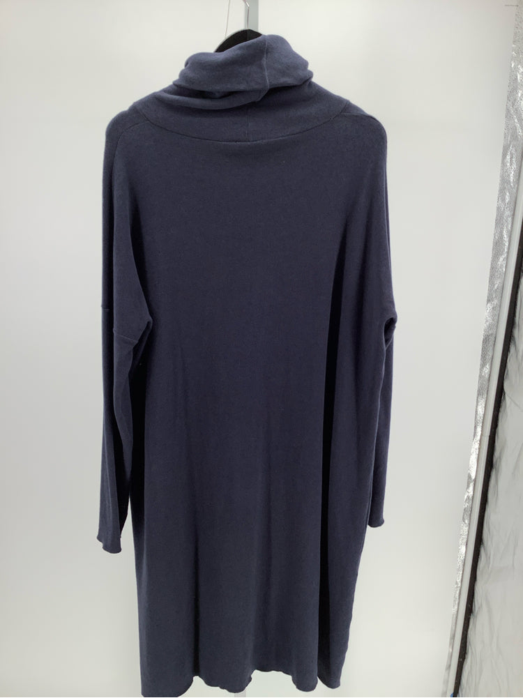 Album Di Famiglia Size L Navy Dress