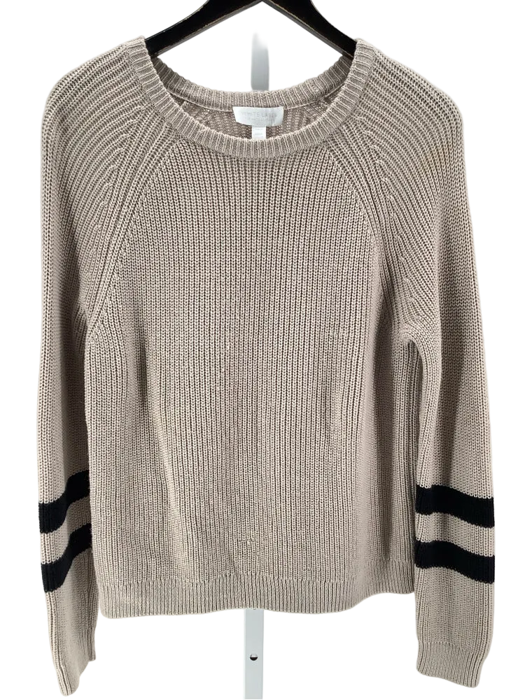 White Label Size M Tan & Black Sweater