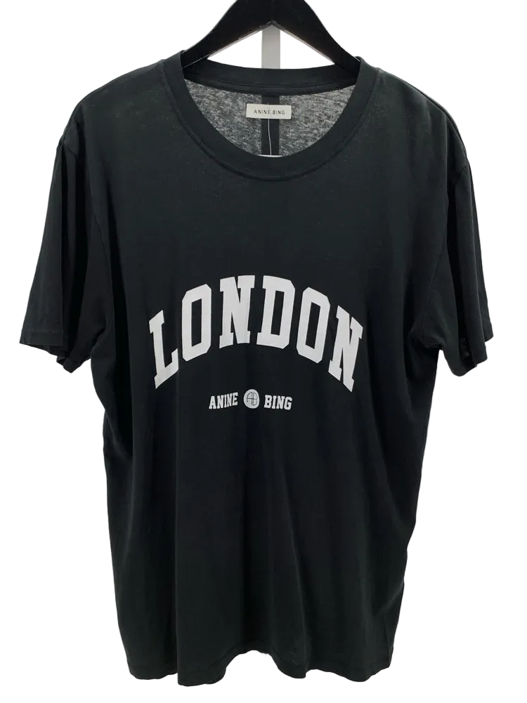 Anine Bing Size M Washed Black Shirt