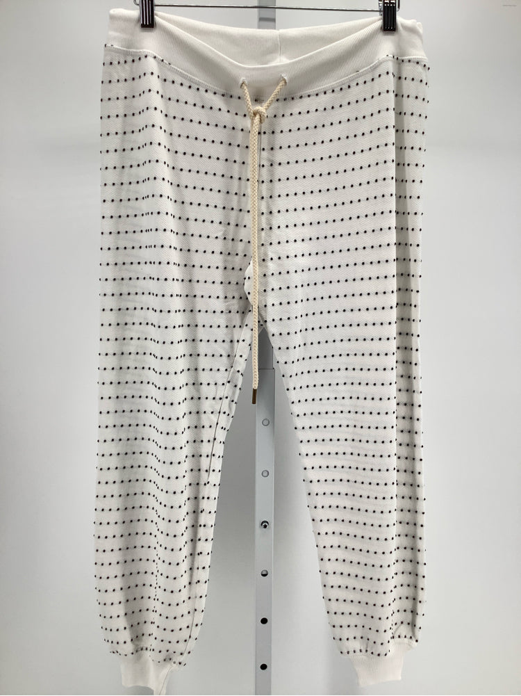 the GREAT Size S White & black Swiss Dot Sweatpants