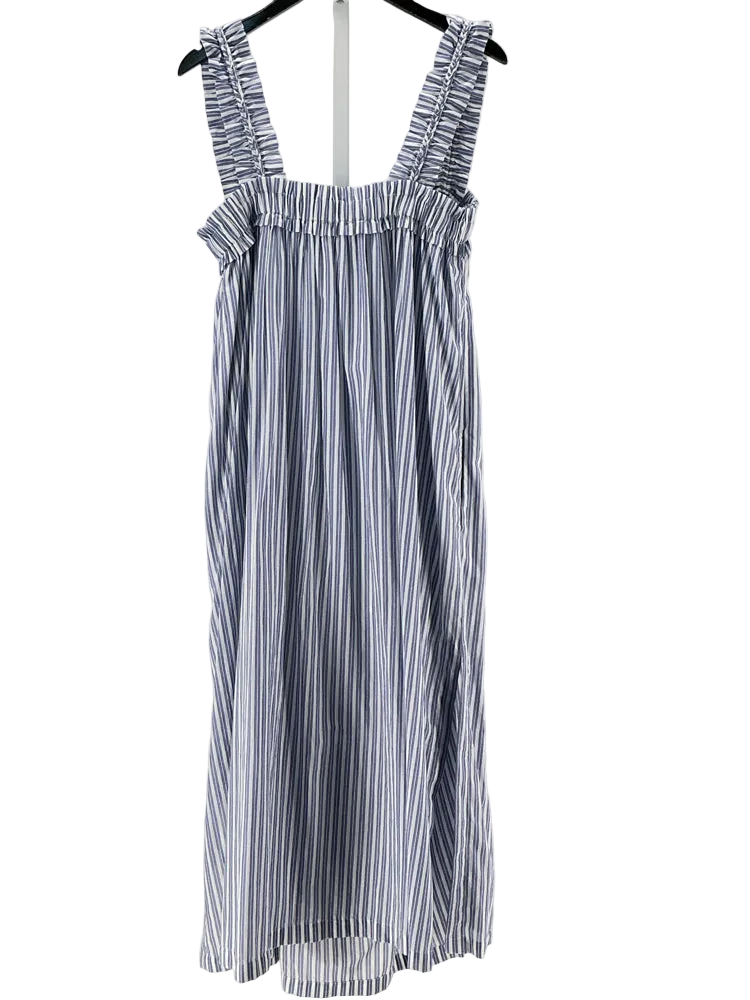 Jcrew Size M Blue & White Dress