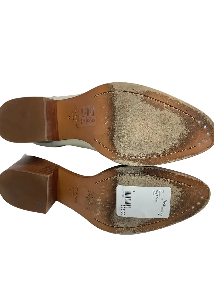 Rag & Bone Shoe Size 7 Cream Booties