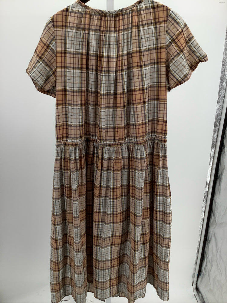 Caron Callahan Size L Brown Multi Dress