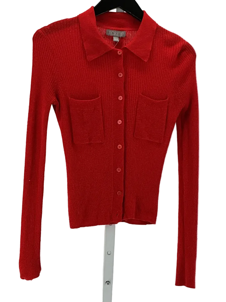 Jcrew Size S Red Cardigan