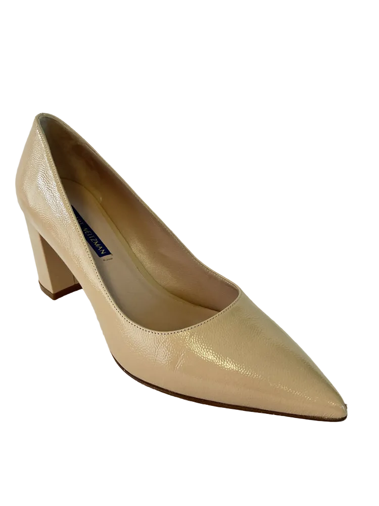 Stuart Weitzman Shoe Size 7.5 Tan JONES Heels