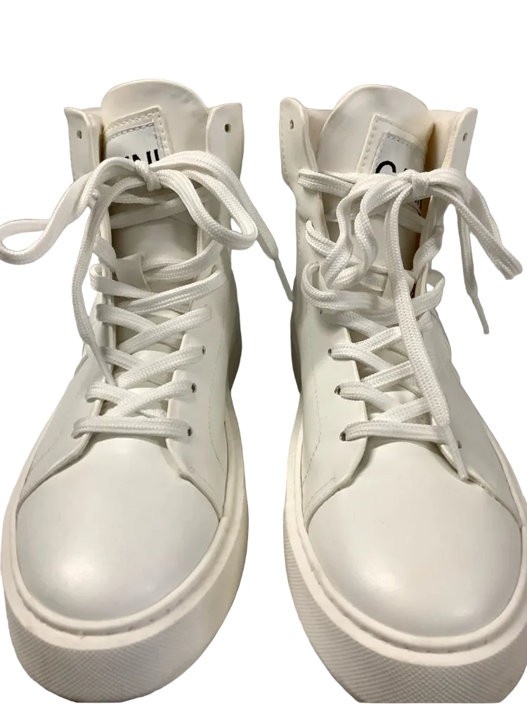 Ganni Shoe Size 9 White Sporty Sneakers