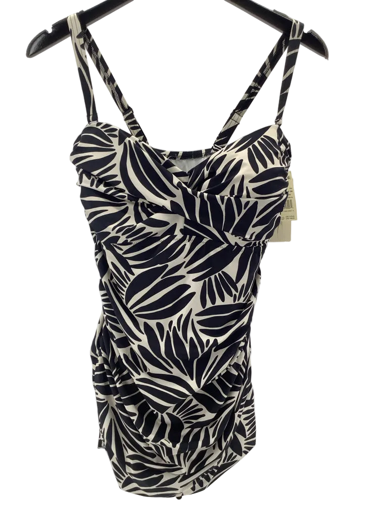 Gottex Size 16W Black & White Swimsuit