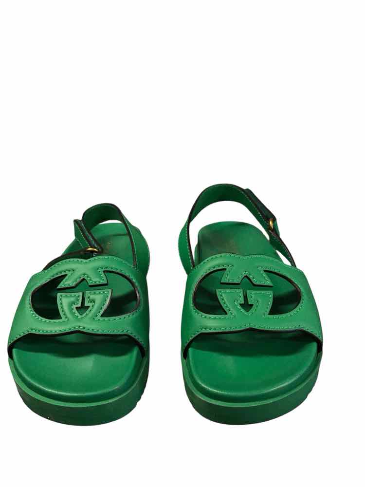 Gucci Shoe Size 7.5 Green Sandals