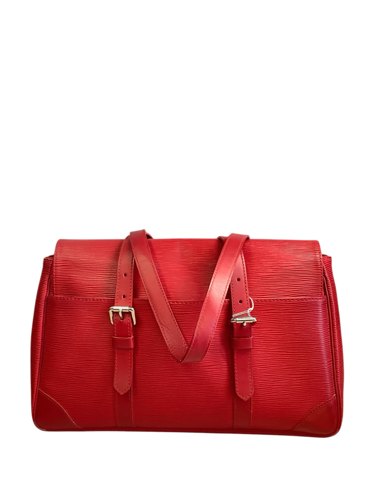 Louis Vuitton Red Segur Handbags