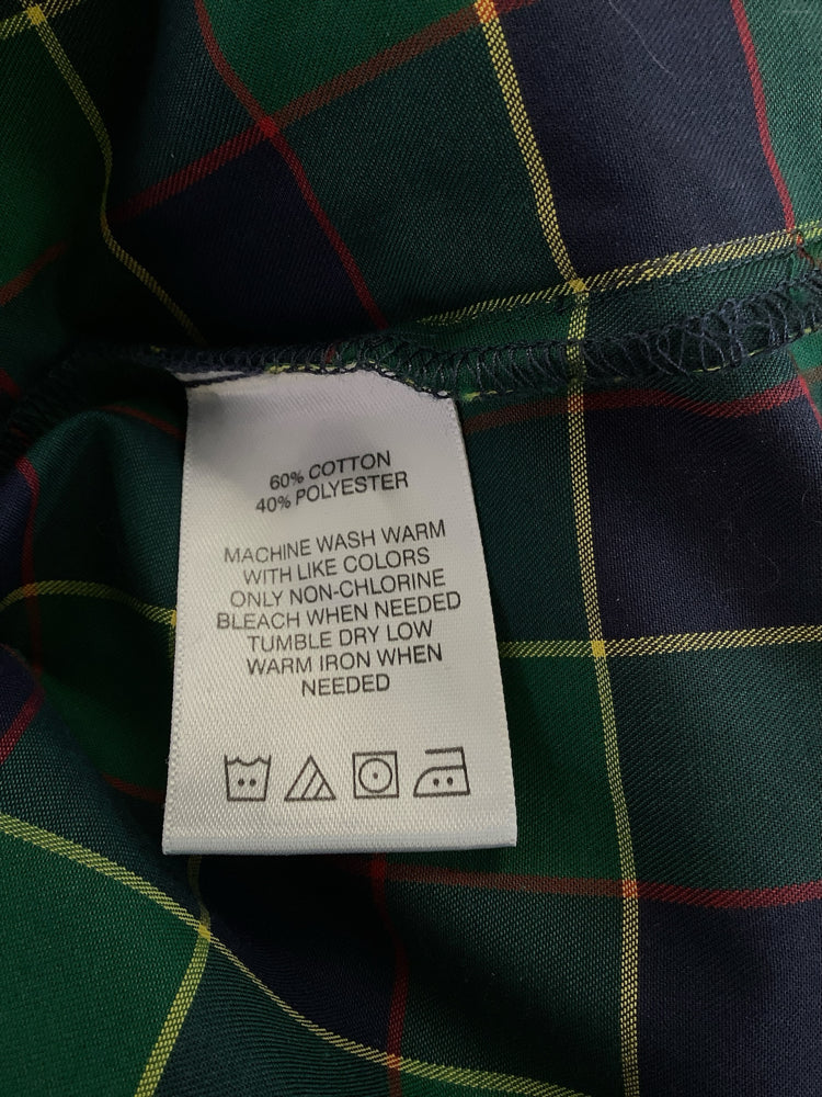 Foxcroft Size L Green multi Shirt