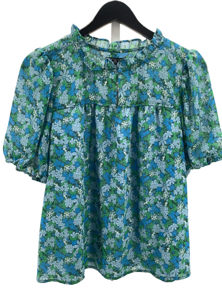 Jcrew Size M Blue & Green Shirt