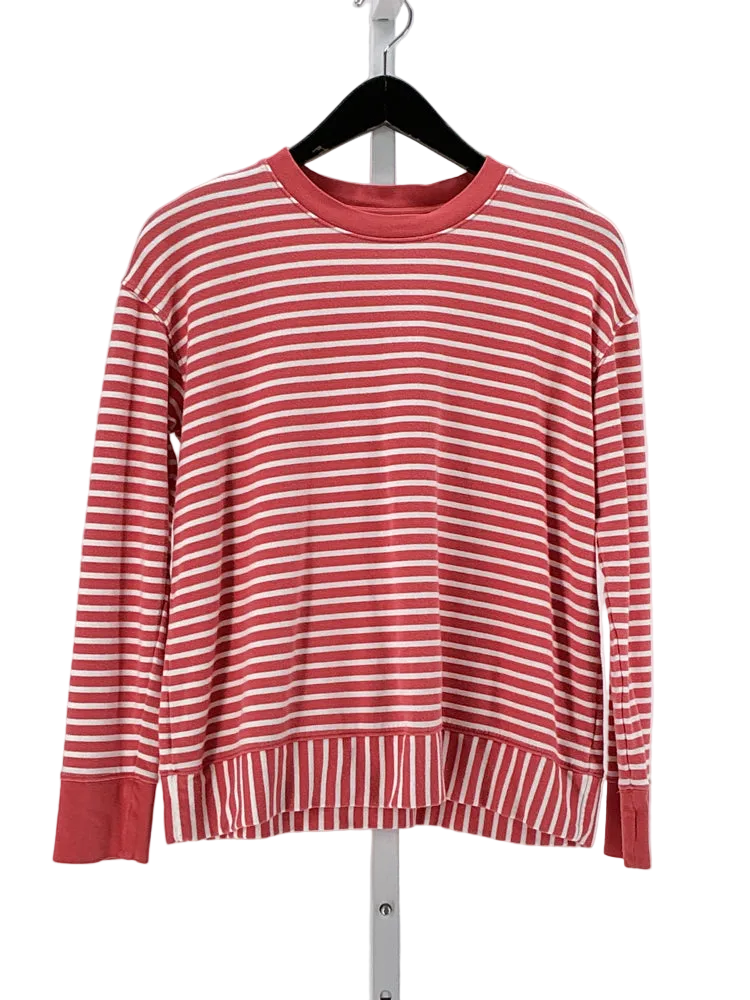 Alice Walk Size S Orange & White Sweatshirt
