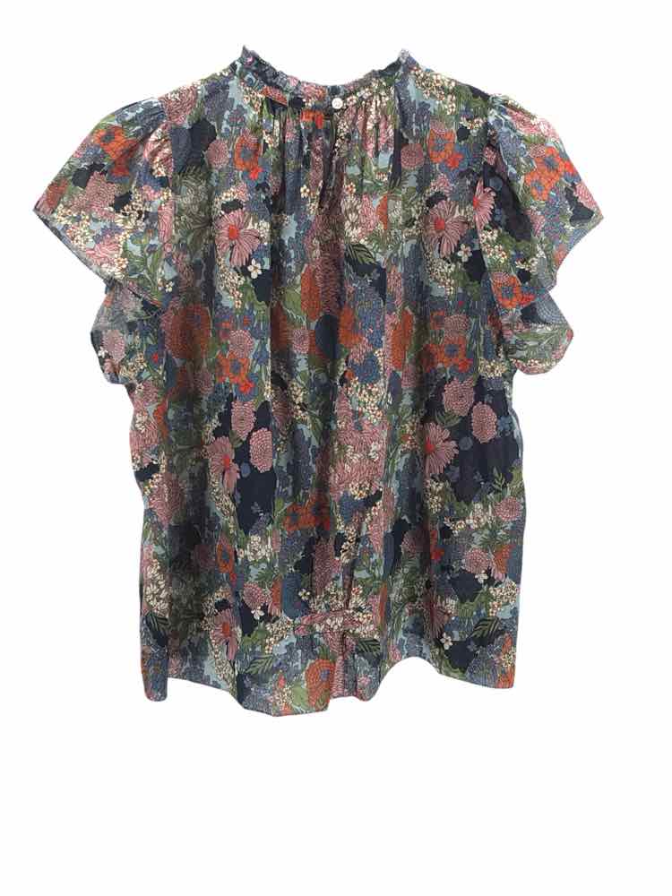 Trovata Size M Blue Multi Shirt