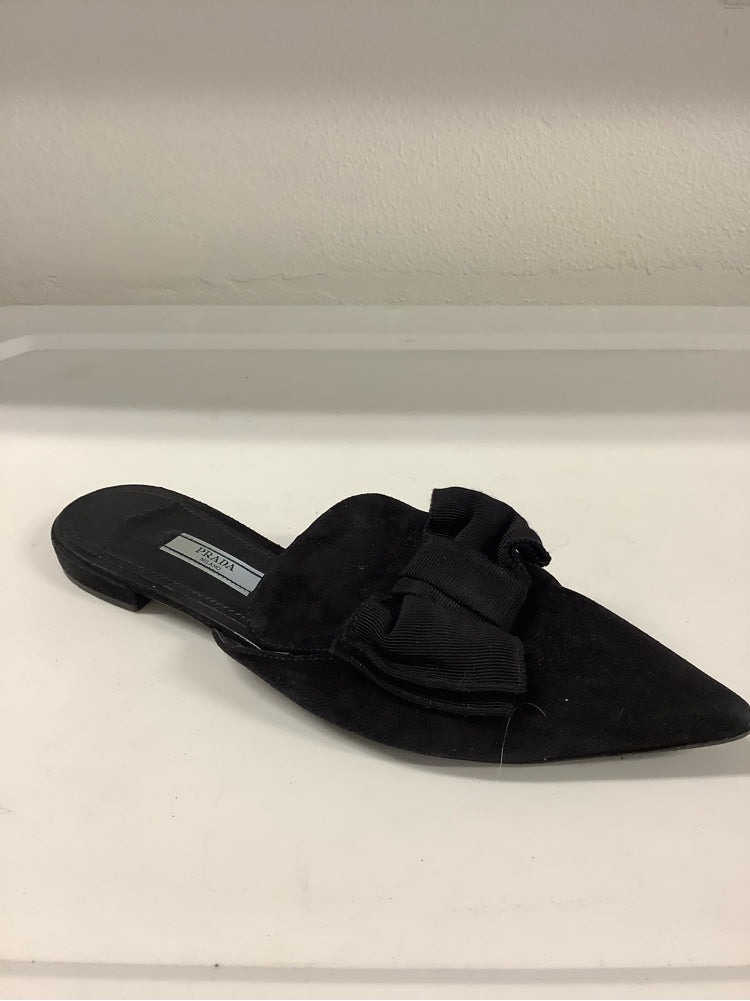 Prada Shoe Size 7.5 Black Mules