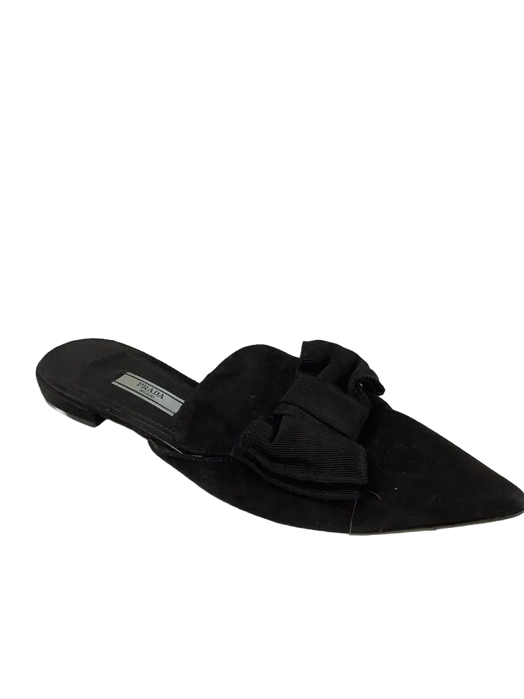 Prada Shoe Size 7.5 Black Mules