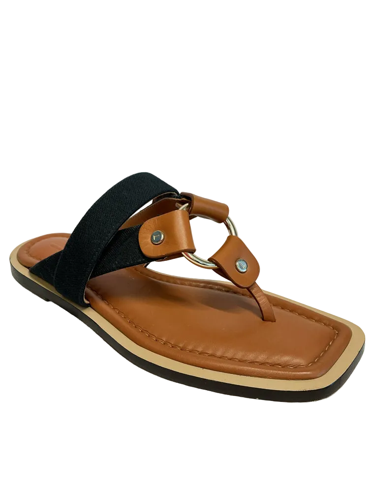 Lafayette 148 Shoe Size 8 Brown & Black Sandals