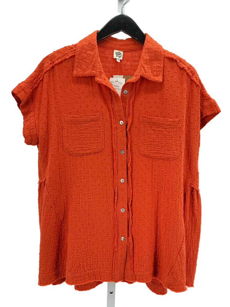 Ivy Jane Size S Orange Shirt