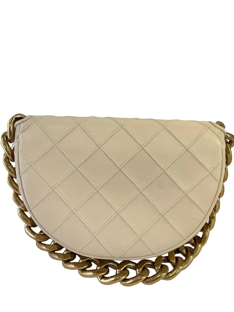 Tory Burch Cream & Gold Handbags