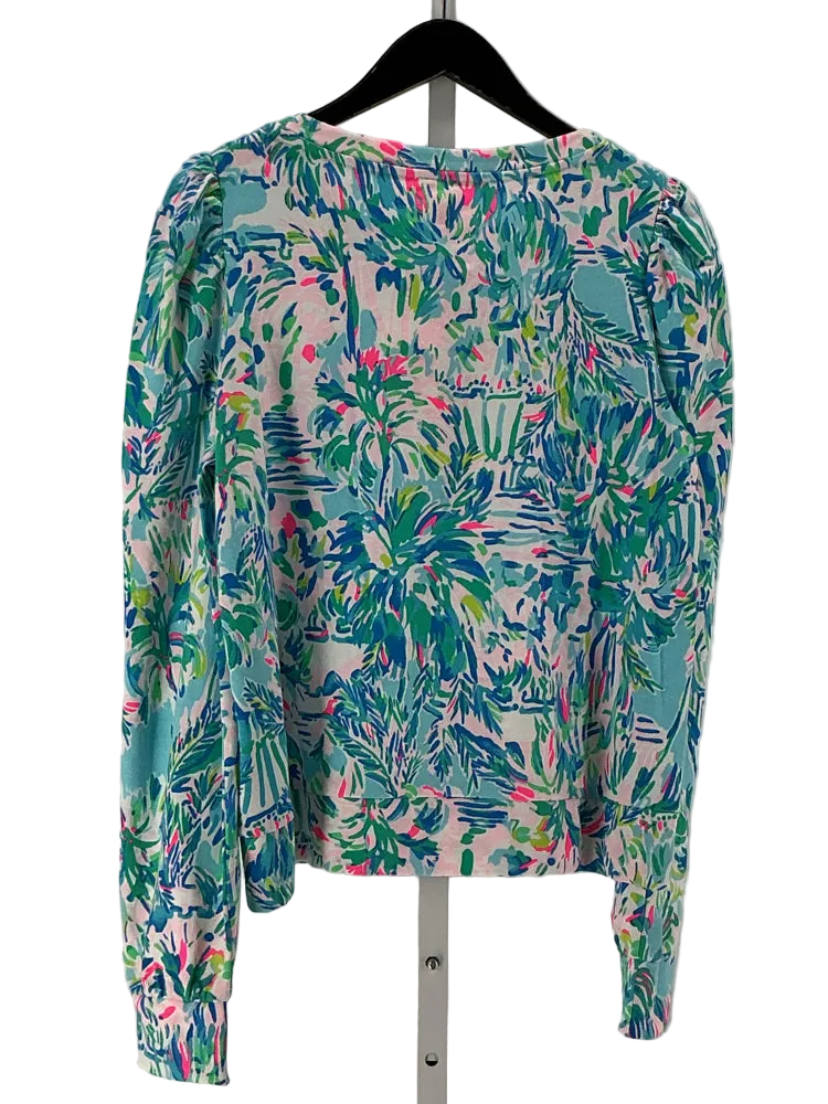 Lilly Pulitzer Size M Blue Multi Shirt