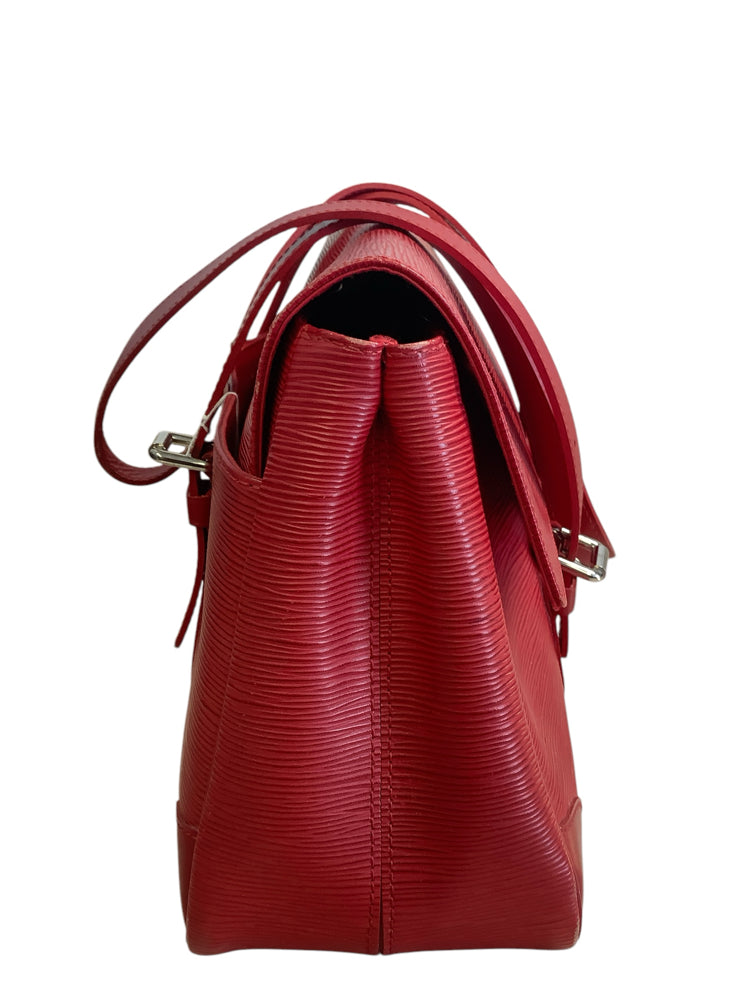 Louis Vuitton Red Segur Handbags