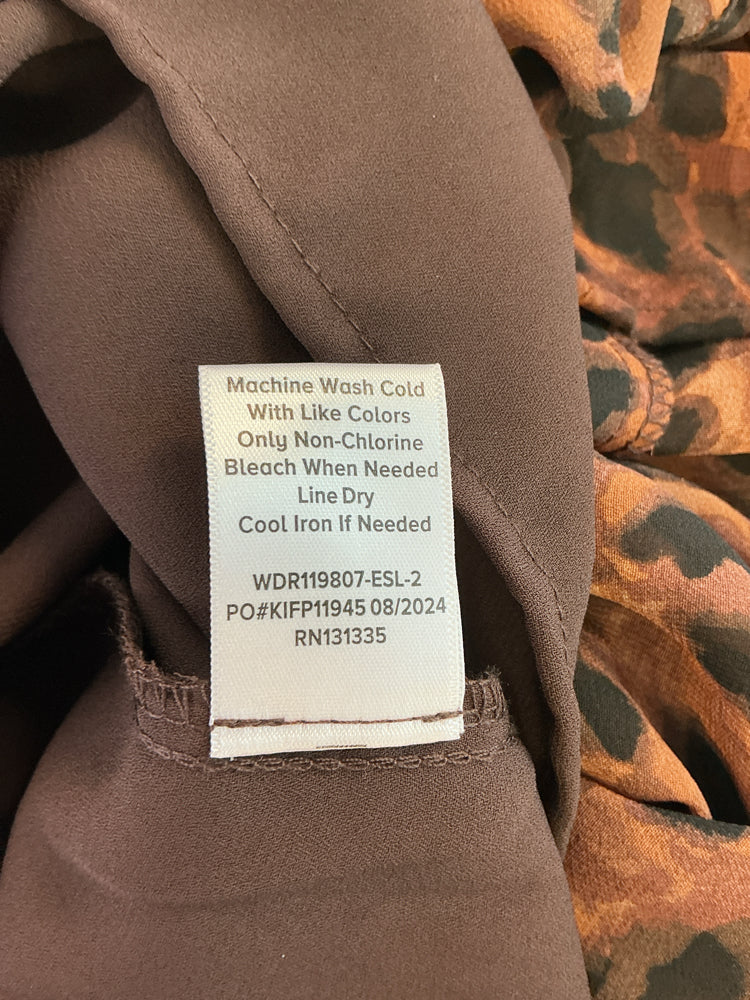 Evereve Size M Brown & Black Dress