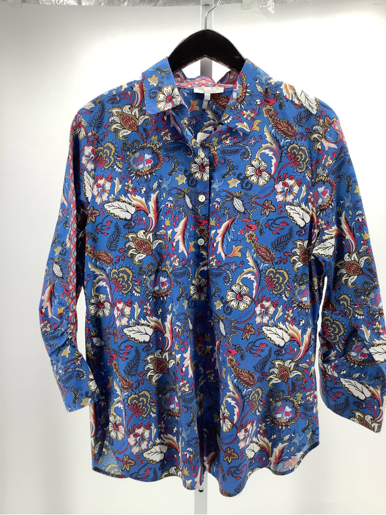 Hinson Wu Size L Blue Multi Zoey Shirt
