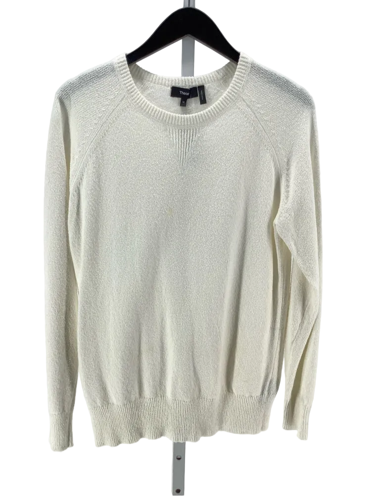 Theory Size M White Sweater