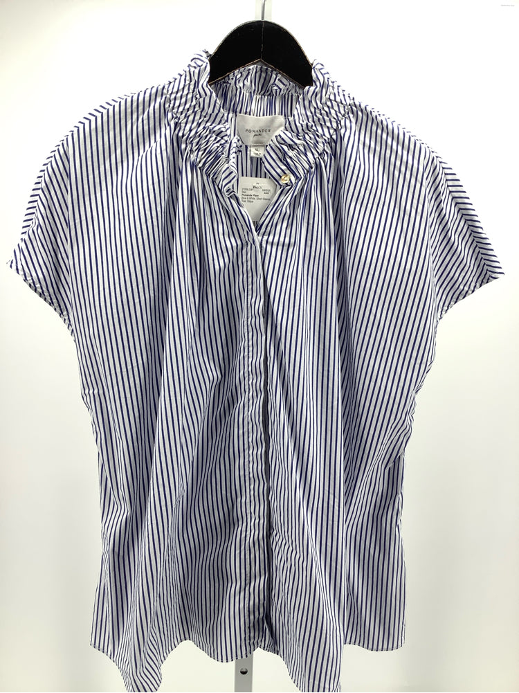 Pomander Place Size XL Blue & White Rae Shirt