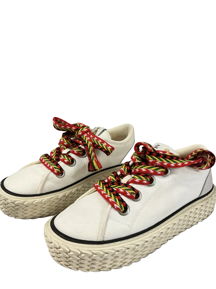 Lanvin Shoe Size 8 White Sneakers