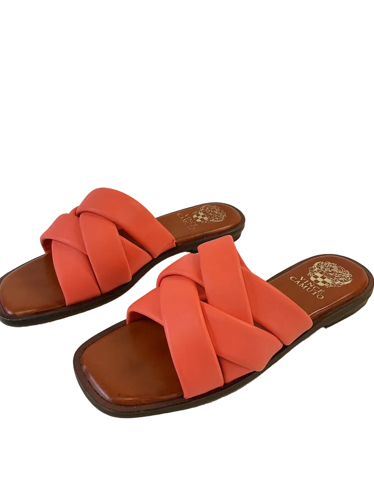 Vince Camuto Shoe Size 7.5 Orange Slides