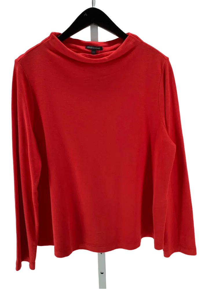 Eileen Fisher Size M Red Shirt
