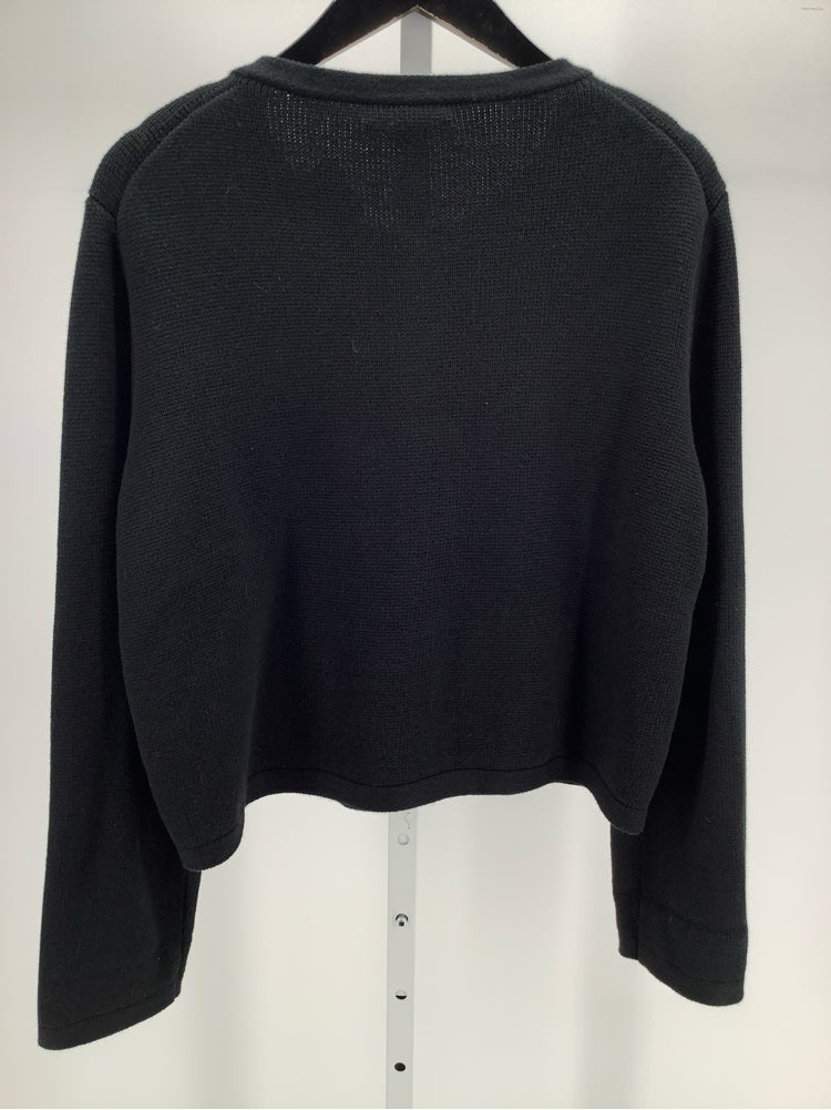 Jcrew Size L Black Emilie Cardigan
