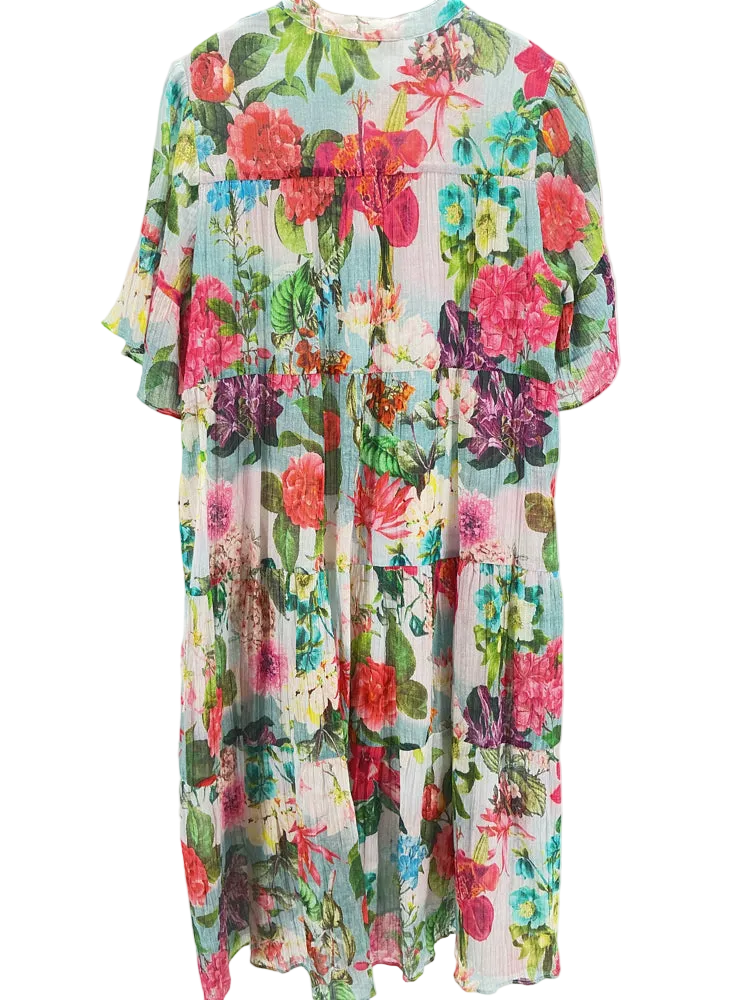 Derhy Size M Green multi Dress