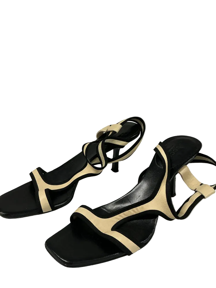 Gucci Shoe Size 8 Black & Tan Heels