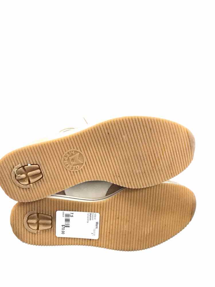 Mephisto Shoe Size 7.5 Tan & White Sneakers