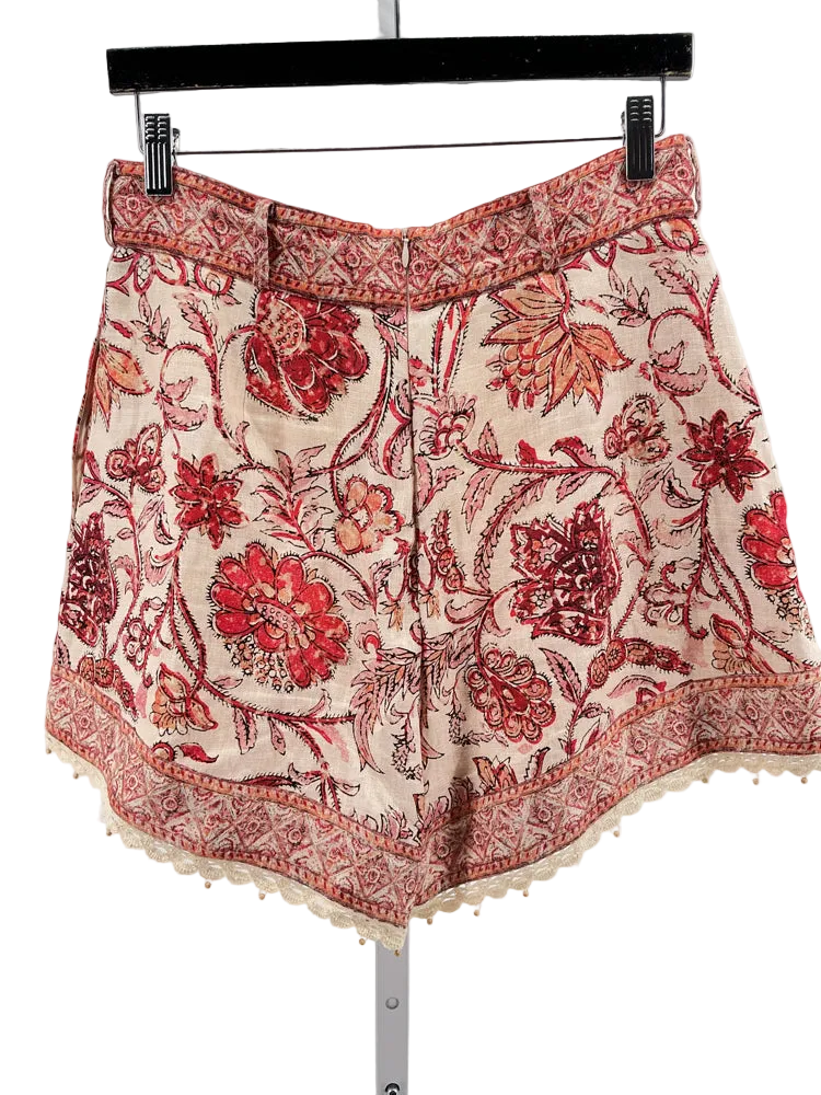 Zimmermann Size 2 Red multi Shorts