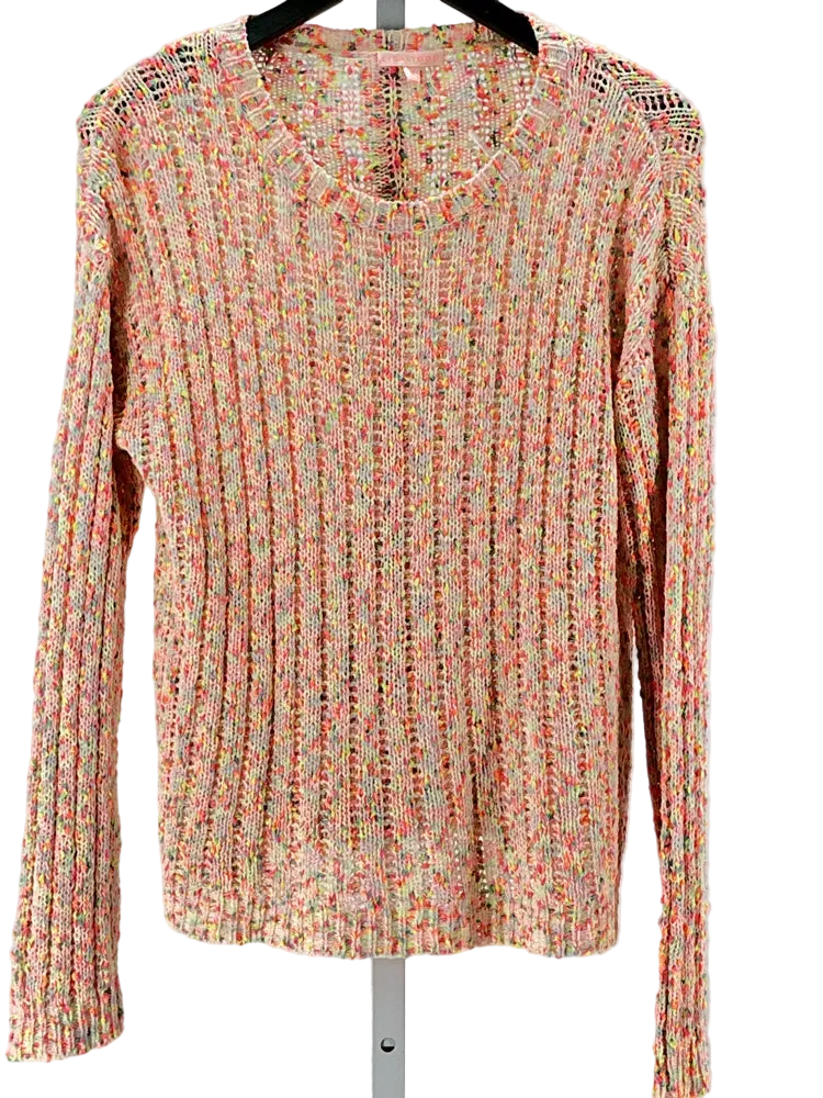 Lisa Todd Size M Orange Multi Sweater