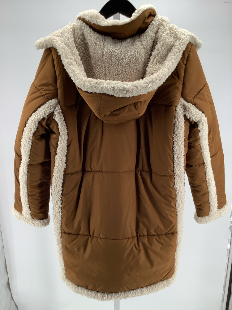 Jcrew Size M Brown & Cream Coat