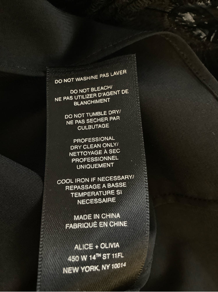 Alice & Olivia Size 10 Black Dress