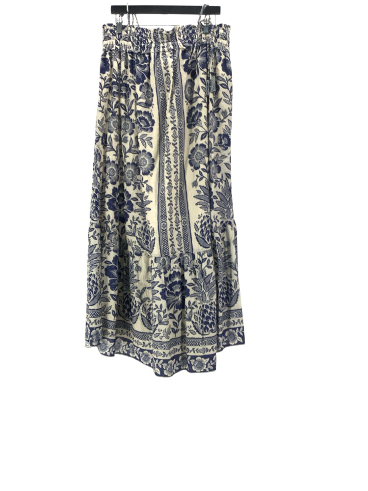 Farm Rio Size L Navy & Cream Dress
