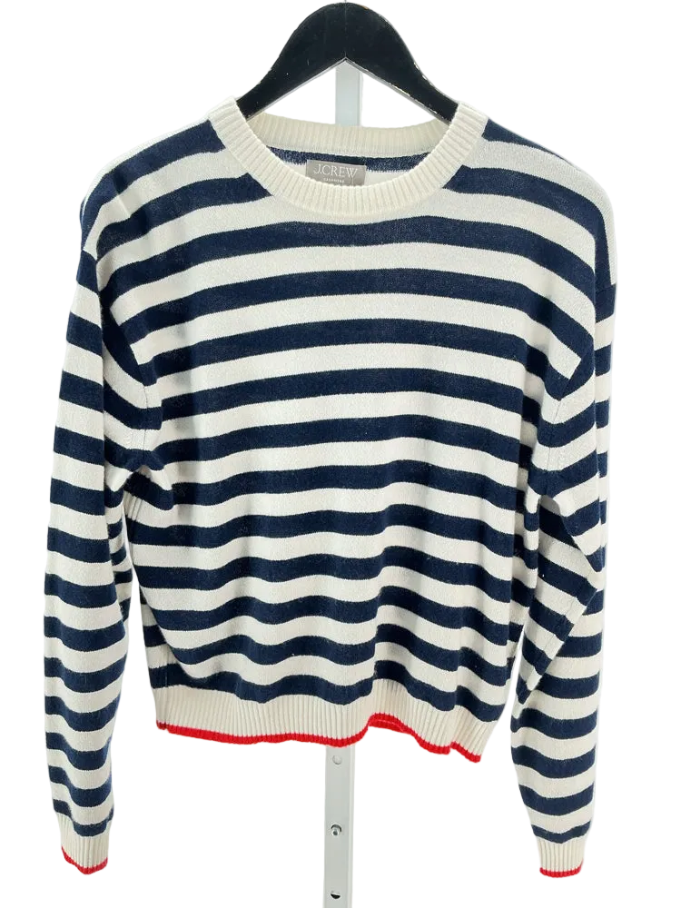 Jcrew Size S Navy & white Sweater