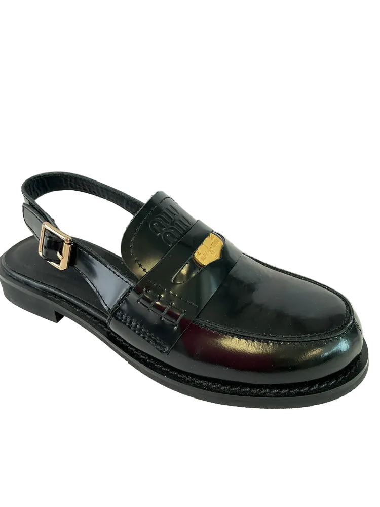 miu miu Shoe Size 7 Black Loafers