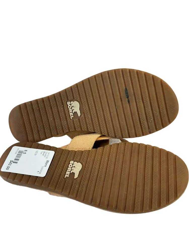 Sorel Shoe Size 6.5 Tan Sandals
