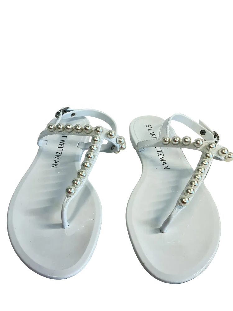 Stuart Weitzman Shoe Size 6 White Sandals