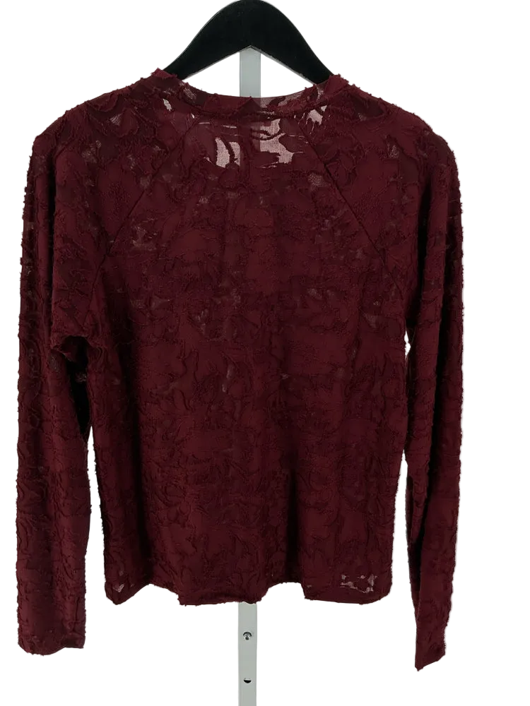 Splendid Size L Burgundy Shirt