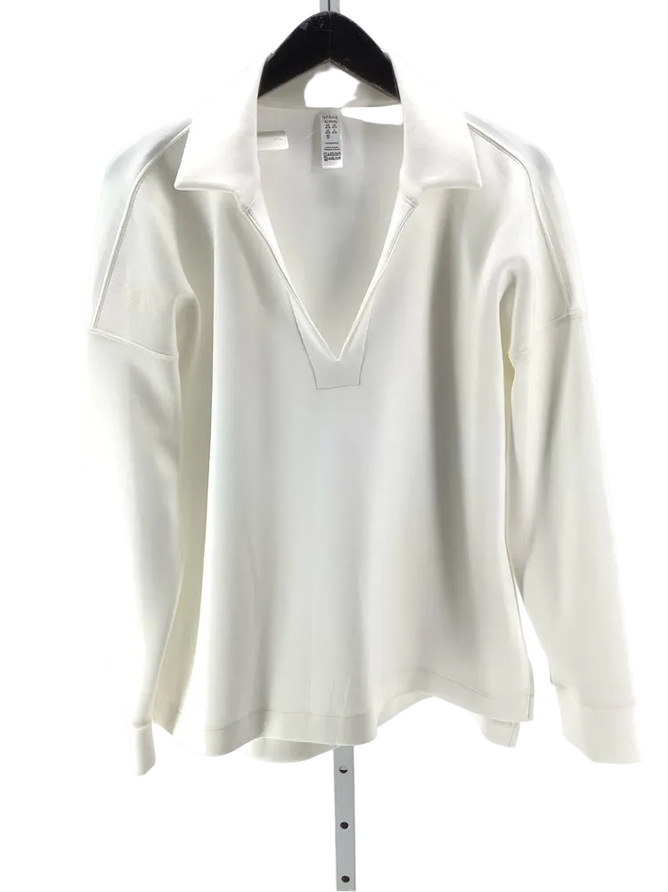 Spanx Size XL White Sweatshirt