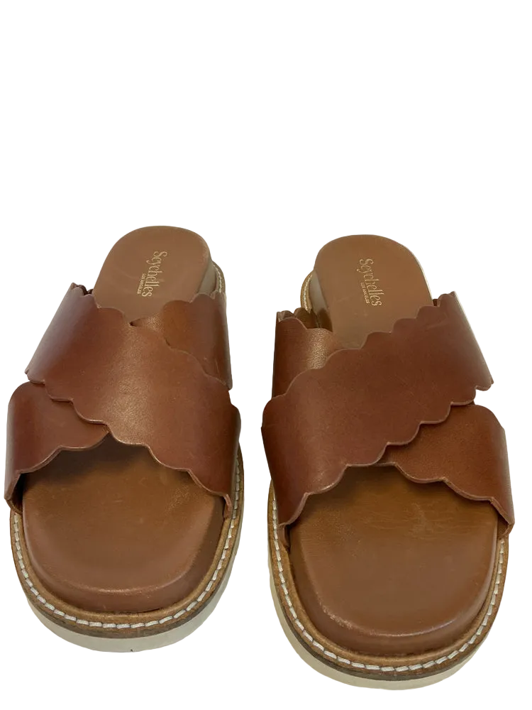 Seychelles Shoe Size 9.5 Brown Woodstock Slides