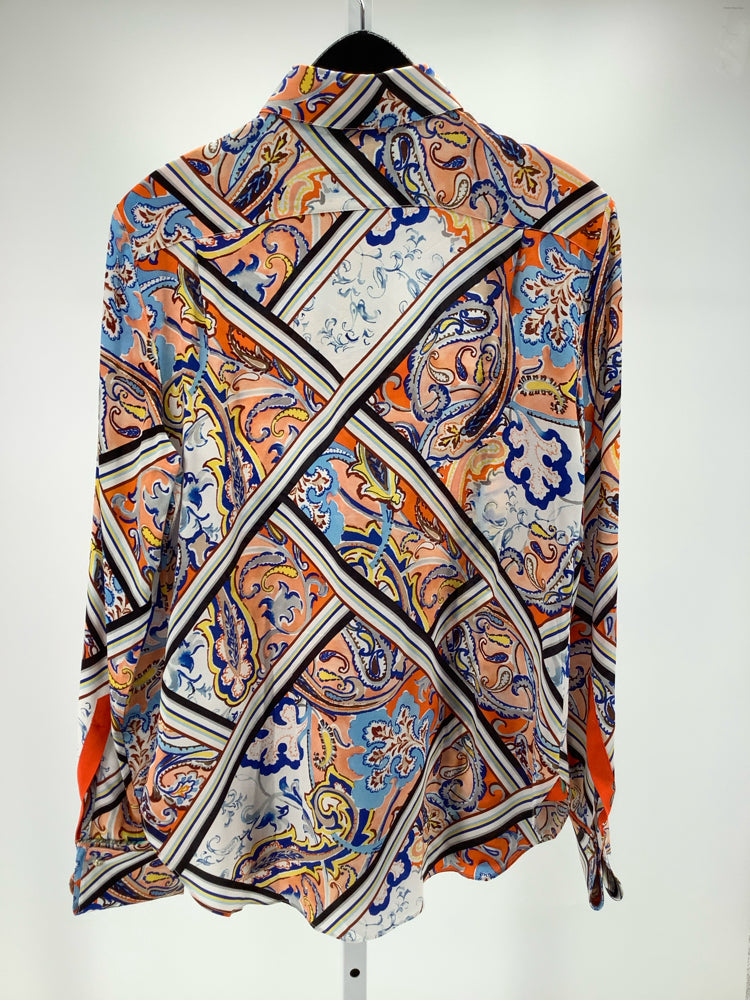Robert Graham Size M Blue Multi Shirt