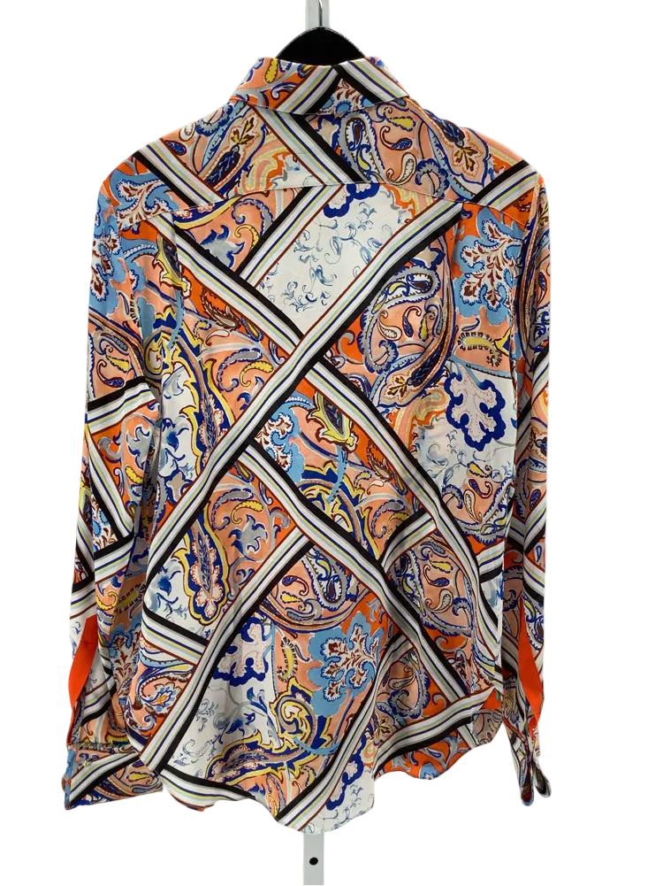 Robert Graham Size M Blue Multi Shirt
