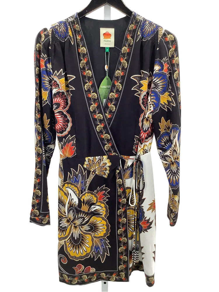 Farm Rio Size M Black multi Dress